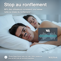 Stop au ronflement — 88% des utilisateurs constatent une baisse nette ou totale du ronflement