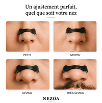 Un ajustement parfait, quel que soit votre nez — 4 tailles NEZOA portées